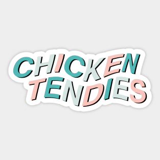 chicken tendies wavy Sticker